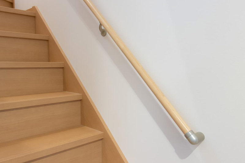 図面に忠実に作られた階段